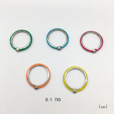 China To Make Girl Hot Sale Beautiful Rainbow Colorful Rings 5 ​​Pieces Enamel Epoxy Ring Set Gemstone Crystal Diamond Rings For Woman Jewelry for sale