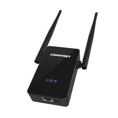 China Hot selling Comfast wifi extender CF-WR302S black wifi repeater 2.4GHz long range wifi router external booster CF-WR302S for sale