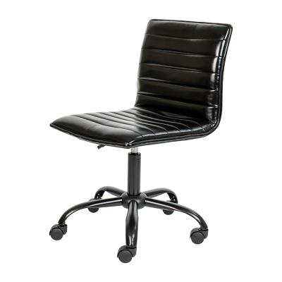 China Height-Adjustable Ergonomically Designed Rotational Computer Chair With Leather Seat For Office for sale