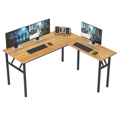 China Adjustable Corner Standing Desk L Shape Gaming Computer Desk Table (Height) Eco Adjustable Cheap Modern White Home Height Prices for sale