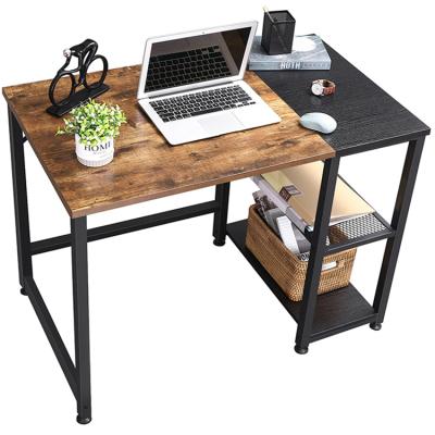 China (Height)Adjustable Simple Modern Writing Study Personal Computer Desk With Height Adjustable Storage Shelf for sale