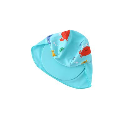 China Breathable Baby Hat Fashion Neck Protection Against The Sun Baby Sun Hat Toddler Swim Hat During Summer Vacation for sale