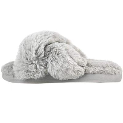 China Fashion Trend Slipper Winter Desiger Slips With Fur Outdoor Slides Fur Slippers For Women for sale