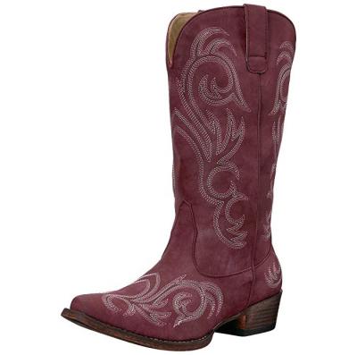 China Anti-Smell Women's Cowboy Boots Riley Western Ladies Cowgirl Boot Safty Boots for sale