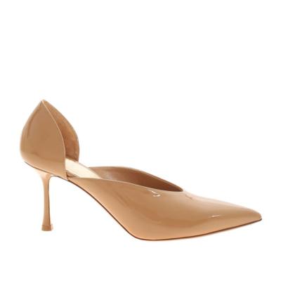 China Fashion Trend Nude Pump Heels Pointed Toe Beautiful Stiletto Shoes for sale