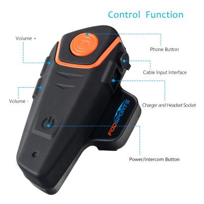 China Motorcycle Riding BT-S2 1000M Motorcycle Intercom Free Shipping Helmet With FM for sale