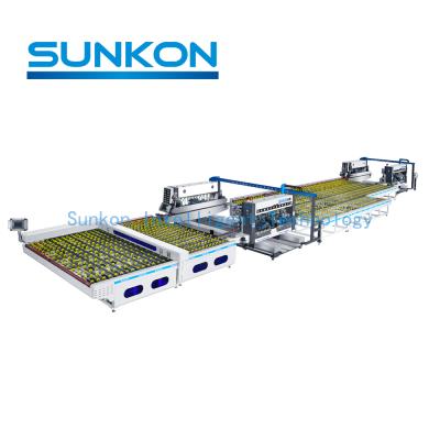 China Smart Glass Architectures Furniture Home Appliance Series Double Straight Edger Production Line for sale