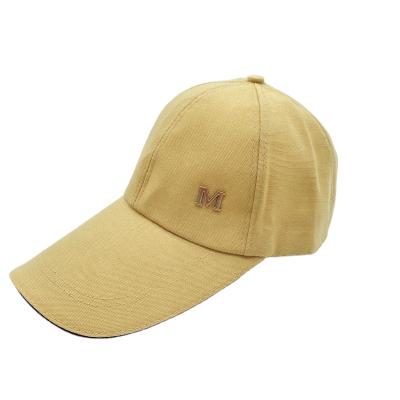 China Fashion COMMON Solid Beige Color Cotton Adjustable Cheap Sports Covers Baseball Hats For Men for sale