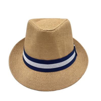 China Wholesale Wheat Straw Hats Paper Summer Fedora beige fashion \ fashion brand custom made comfortable \ durable for sale