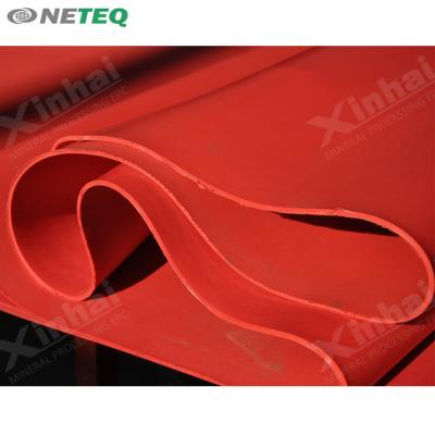 China Mining Wear Resistant Rubber Sheets , Red Natural Rubber Sheet For Mining Machine for sale