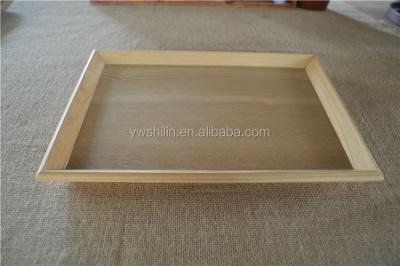 China Sustainable natural wood handmade place wooden tray/Japanese wooden tray/wooden pizza tray for sale