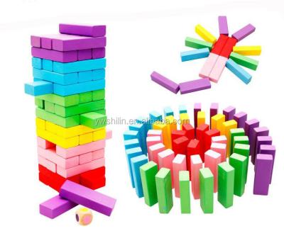 China Building Toy Popular Color Wooden Blocks Building , High Quality Wooden Building Blocks for sale