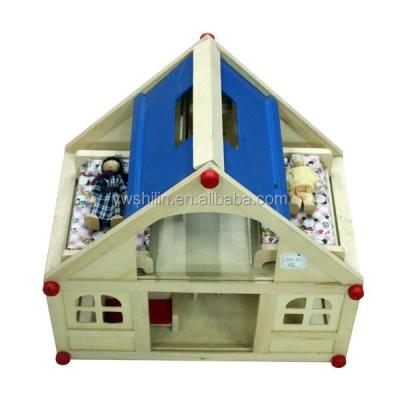 China SL-DB054 Wooden Wooden Educational Toys Wooden Dollhouse For Children for sale