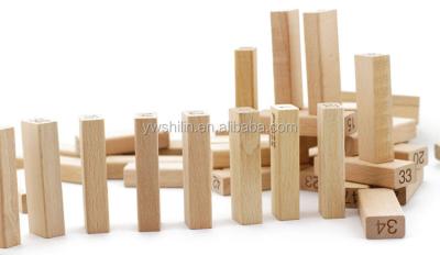 China Wooden Construction Toy 54 Pcs Children Blocks Stacking Game SL-B005 for sale