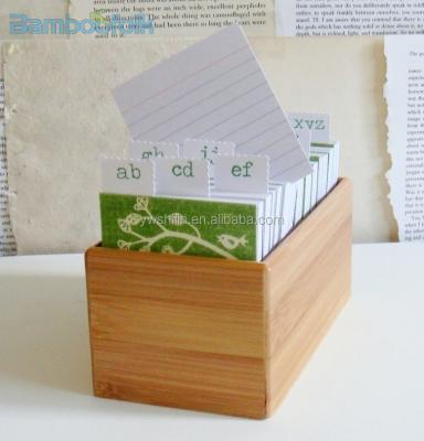 China China bamboo office notes a4 storage box / bamboo folder / small bamboo box for sale