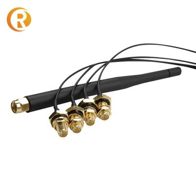 China 2.4G 4G LTE IP65 Waterproof Antenna With Right Angle RP SMA Connector 108-195MM for sale