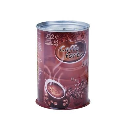 China Custom Printed Coffee Can Powder Tin Can SZSYTN-167 TINPLATE Metal Type Round Shape for sale