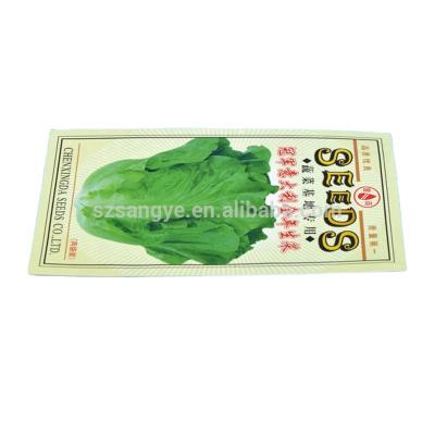 China 25g Lettuce Plant Seed Packets Paper Seed Pouches SZSYOP-02 Coated Paper Heat Seal Te koop