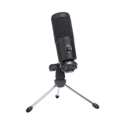 China High Quality Professional USB Microphone Computer USB Studio Condenser Microphone with Microphone Stand for sale