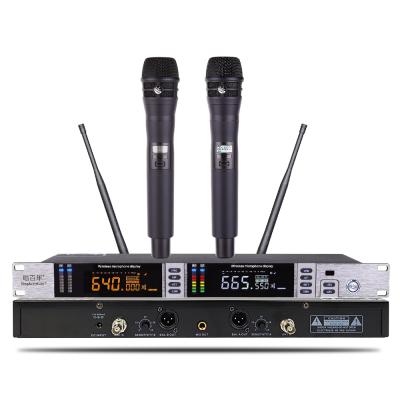 China Professional Wireless Handheld Microphones SKM9000 Series Omnidirectional Height Sensitivity UHF Microphone Karaoke KTV Dual Channels MIC for sale