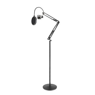 China Professional Round Bass Microphone Mic Holder Shock Mount OEM Floor Stand With Clip For Arm Bracket MIC Recording for sale