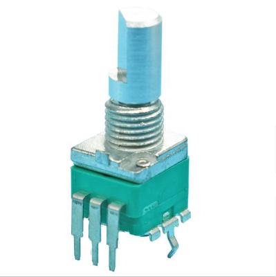 China Customize Vertical Smooth Mount B100K 500k 10k 50k Axis D/18 Teeth Potentiometers 09 for sale