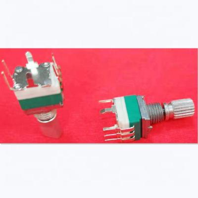 China Vertical Shaft Return Push Self Switch Mount B10K Self Return Spring Potentiometer With Momentary Switch for sale