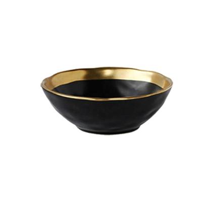 China Viable Wholesale Ceramic Cheap Porcelain Rice Noodle Salad Bowl Custom Vintage Dinner Bowl for sale