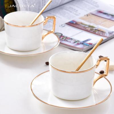 China Sustainable White Wholesale Coffee Mug Porcelain With Custom Design For Dinner Set Manufacturer for sale