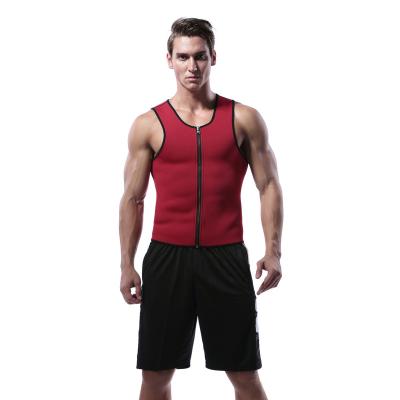 China 2022 Factory price QUICK DRY men's zippered sports vest, neoprene corset, super-fast wicking and tummy shaper stock goods wholesale for sale