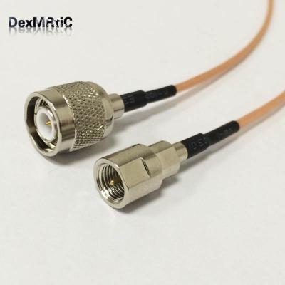 China Wholesale RF TNC Plug Switch FME RF Male Straight Pigtail Cable RG316 15cm 6