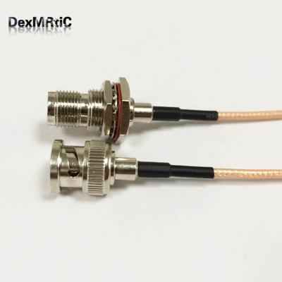 China RF Coaxial Cable RG316 BNC Switch TNC Bulkhead Bulkhead Pigtail Male Female Adapter 15CM 6