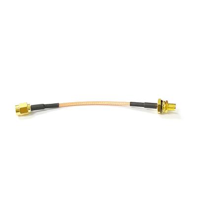 China RF Antenna RF Cable Assembly RG316 SMA Male To SMA Female RF Bulkhead Coax Jumper Pigtail Cable for sale