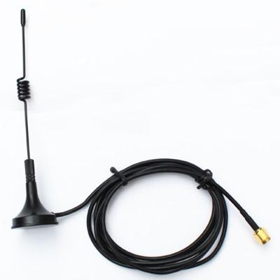 China RF Radio 433Mhz Antenna 3dBi SMA Male Connector With Magnatic Base RG174 3M Cable For Ham Mobile for sale