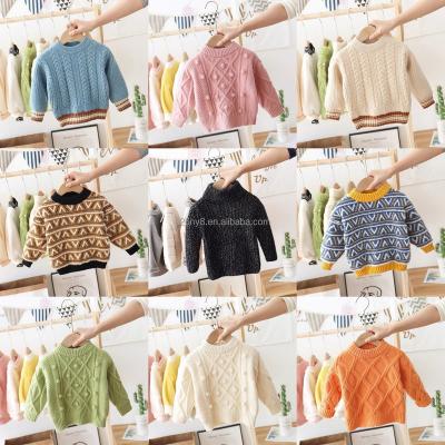 China 1-14 Year Old Super Big Knitted Organic Cotton Pullover Boy's Anti-Shrink Sweater for sale