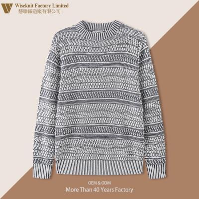 China Men's Sweater Jumper Pullover Dark Gray Light Gray Casual Wear Bohemia Autumn Style Anti-wrinkle for sale