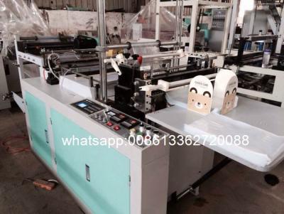 China HDPE / LDPE film Vest / T Shirt Bag Making Machine 6KW 220V 50HZ for sale