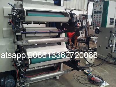 China 2 Color Flexographic Printing Machine Flexo Letterpress Printer  600mm Width for sale