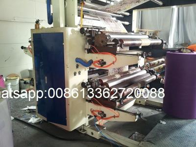 China Woven Bag / Non Woven Fabric Roll Flexographic Printing Machine 4 Color for sale