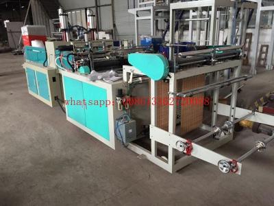 China PLC Control Single Line Nylon Bag Making Machine / Equipment For Vest Carrier Bags for sale