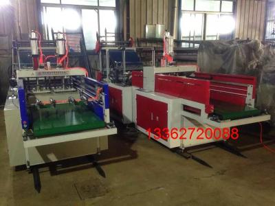 China Flat bag / T Shirt Bag Making Machine , 4 Lines Plastic Bag Manufacturing Machine for sale