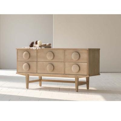 China Wabi-sabi Furniture Oak Furniture Drawer Storage Cabinet Sideboard TV Cabinet Extendable Stands for sale