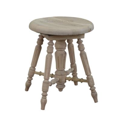 China Elm Vintage Wooden Stool (Size) 37*37*45-63cm New Style Adjustable Wholesale Adjustable For Home for sale