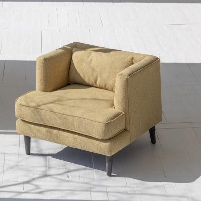 China Modern Modern Fabric Beech Hotel Living Room Furniture Leisure Accent Armchair Sofa Chair Lounge Chairs for sale