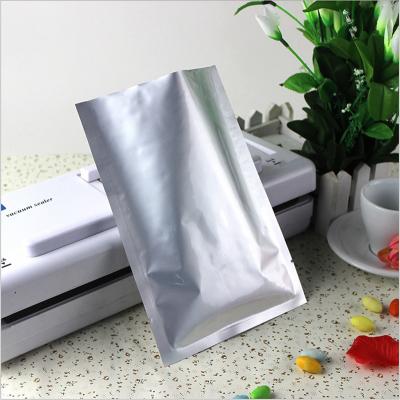 China Custom Resealable Food Storage Bag Heat Seal Aluminum Foil 3 Sides Seal Vacuum Bags With Teardrop for sale