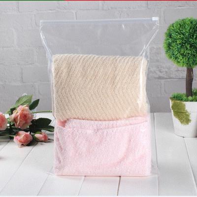 China CLOTHING Garment PVC Zipper Bags, T-shirt PVC Slide Bags, Plastic Cloth Zip Lock Bags for sale