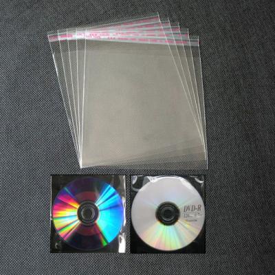 China 12.5x15.5cm Recyclable 800 Pieces Clear CD /pack Opp Bags Plastic Cd Seal Bags With Self Adhesive Seal For Wholesale Or Retail for sale