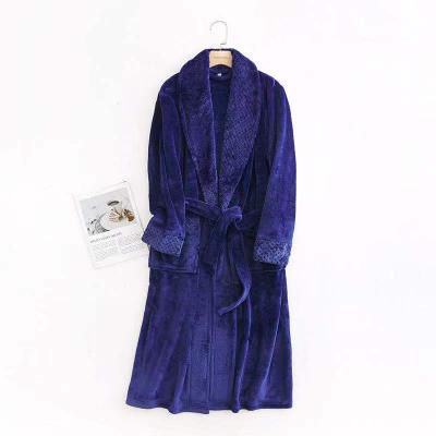 China Thermal 2021 Factory Price Hot Selling 100% Polyester Flannel Fleece Couple Pajamas Flannel Bathrobe for sale