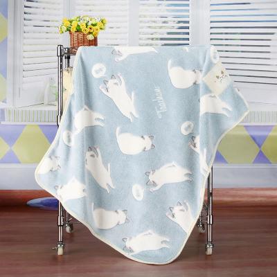 China 2021 Factory Wholesale Anti-static Baby Air Conditioning Cloth Cartoon Baby Flannel Fabric Textile Cloth for sale