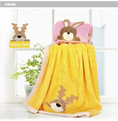 China High Quality Anti-static 100% Polyester Cloth Baby Blanket Flannel Fabric Woven Fabric Baby Bedding Blanket for sale